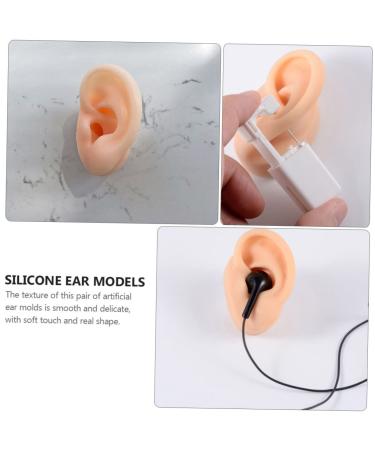 Silicone Leg Strap for Body Jewelry and Ear Piercings - Set of 4 Pieces | Artificial Ear Mold for Massage and Foley | Silicone Body Parts Silicone Mold - Light Yellow - Buy Online on GoSupps.com