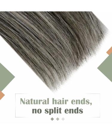 Buy Laavoo 12 Microring Tress Extensions - Real Hair Balayage Black Ombre Silver Easy Weft 50g Remy Human Hair Perfect for International Shipping - Buy Online on GoSupps.com