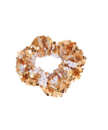 Amosfun Golden Hair Glitter Seedlets Scrunchy Holder - Elastic Hair Bands for Girls & Women - Buy Online on GoSupps.com