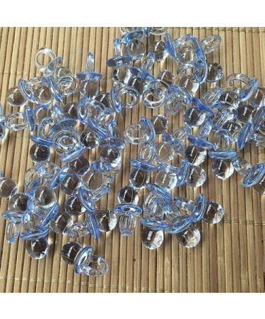 Bodhi2000 Mini Pacifiers - 50 Pack Acrylic Blue for Baby Shower | One Size - Perfect Newborn Gift - Buy Online on GoSupps.com