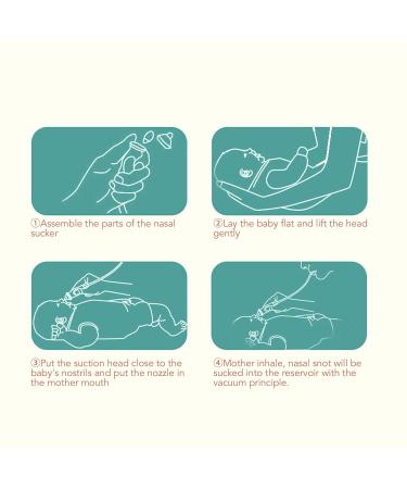 Soft Baby Nose Suction Kit | Gentle Snot Removal and Safe for Newborns - Manual Nose Sucker for Home - Buy Online on GoSupps.com
