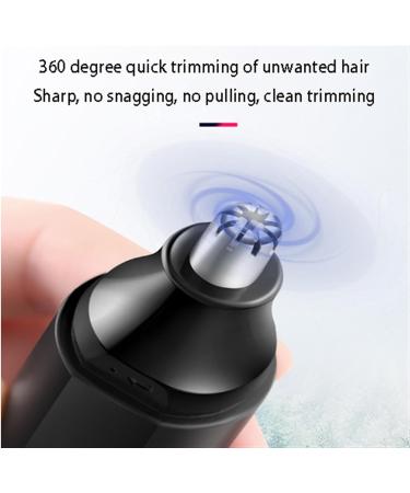 Buy 2024 Professional Ear and Nose Hair Trimmer - Painless Rechargeable Waterproof Dual-Edged Blades for Men & Women - Easy to Clean Black - Buy Online on GoSupps.com