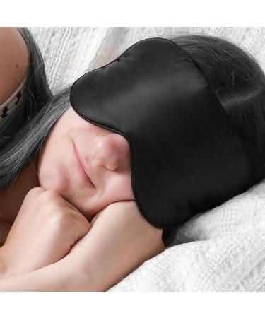 Silk Sleep Mask for Sleeping - Adjustable Eye Mask for Men, Women, and Kids - Comfortable Blindfold for Travel, Nap, and Shift Work - Buy Online on GoSupps.com