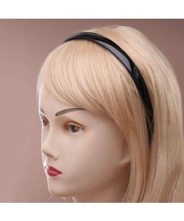 20-Piece Gurxi Black Plastic Hair Ties & Headbands - Anti-Slip Teeth Perfect for Women & Girls | DIY Hair Accessories - Buy Online on GoSupps.com