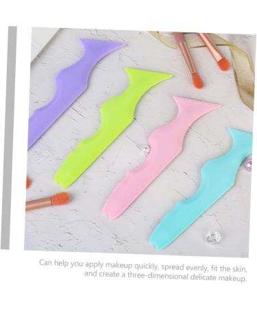 Mipcase 2pcs Silicone Beauty Ruler Beauty Tools Mascara Guide Helper Eyebrow Guide Aid Cosmetic Makeup Tools - Buy Online on GoSupps.com