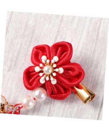 ibasenice 3 Pairs Hair Clips for Kids Hair Clips for Bows Kids Hairpin for New Year Hair Clips for Children Barrettes for Girls Hair Barrettes Tassel Hairpin Issue Card Chinese Style - Buy Online on GoSupps.com