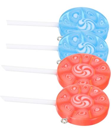 12 Pcs Lollipop Keychain Key Fob Lollipops DIY Pendant Charms DIY Lollipop Charms Self Made Bracelet 6X3CMx2pcs Assorted Colorx2pcs - Buy Online on GoSupps.com