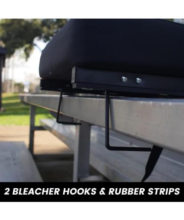 OSPORTIS Stadium Seats for Bleachers  Bleacher Seats with Padded Active Foam Backs and Cushion  Portable Stadium Seats with Back Support and Shoulder Strap BLACK 1 - Buy Online on GoSupps.com