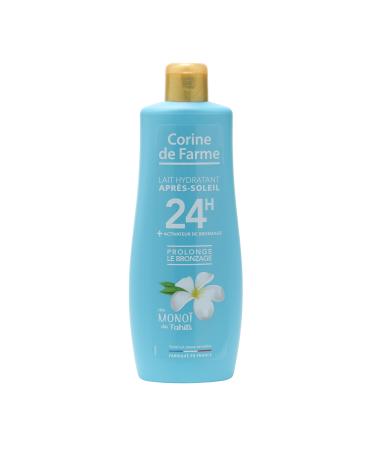 Corine de Farme - Lait Hydratant et Prolongateur Apr s-Soleil - Activateur de Bronzage - au Mono de Tahiti - Lotion pour Corps et Visage - Hydrate 24h - 250 ml - Fabrication Fran aise
