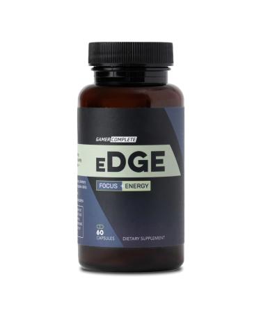 Edge Brain Energy and Focus Supplement | Nootropic Capsules to Boost Performance Concentration and Fuel Body & Mind with Vitamins for Mental Clarity and Energy | 60 Capsules