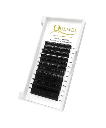 Classic Individual 0.15 D Curl Mix Eyelash Extension Supplies | 8-14mm Length | Optional 0.03/0.05/0.07/0.10/0.15/0.20 C/D Single Sizes Available - Buy Online on GoSupps.com