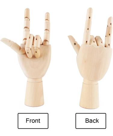 Wooden Articulated Left/Right Hand Figure Manikin Set for Drawing, Sketching, Painting - Fashionclubs - Buy Online on GoSupps.com