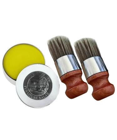 XGFTHG Wise Owl Furniture Salve Furniture Salve Leather Salve with 2 Bristle Brush Protect Leather Pieces and Wood Furniture Easy Install