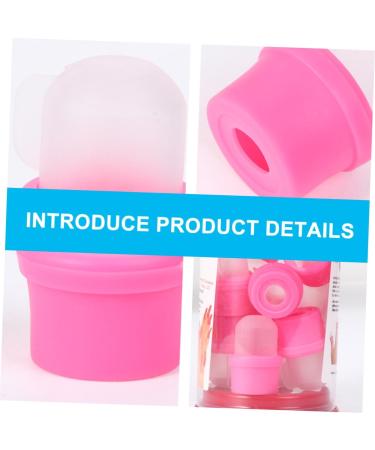Beaupretty Cleanser Nails nail clips gel removal finger clips gel remover gel nail remover clips soak off clip caps polish remover cleaner nails gel nail soaker covers Brightener Nail 4X2.5X2.5CM Pink - Buy Online on GoSupps.com