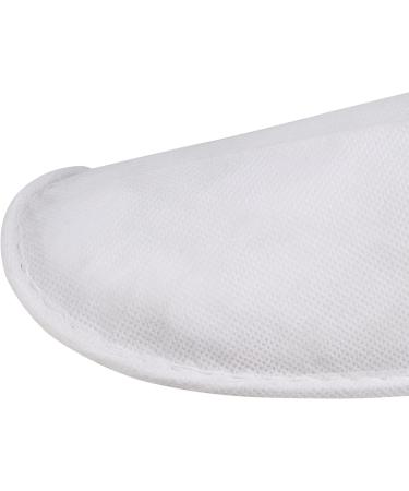 40 Pairs White Disposable Slippers - Soft Closed Toe One Size Fits All for Travel Home Hotels Salons & More - Buy Online on GoSupps.com