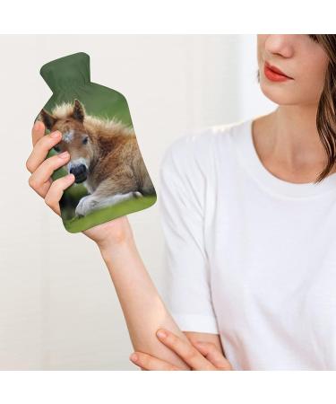 Buy Brown Horse Hot Water Bottle with Plush Cover - Cozy Hand Warmer for Adults & Children | 26.5x15.3cm - International Shipping Available - Buy Online on GoSupps.com