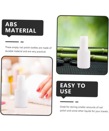  PACKOVE PACKOVE 20 Pieces Transparent Nail Polish Bottles with Brush Leak-Proof Plastic Refillable Nail Polish Containers for Manicure Portable for - Buy Online on GoSupps.com