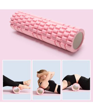 Buy Pink Pilates & Yoga Foam Roller | Multifunctional Fascia Roll for Muscle Strength & Massage | International Shipping Available - Buy Online on GoSupps.com