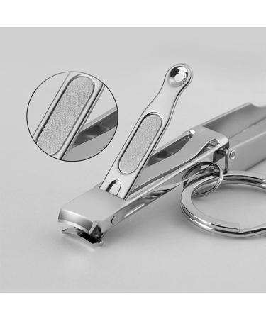 HCHGJKN Nail Clippers Stainless Steel Nail Clipper Foldable Hand Toenail Nails Cutter Trimmer Keychain - Buy Online on GoSupps.com