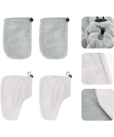 Beavorty 2 Pairs Gloves Wax Bath Foot Cover Paraffin Wax Booties Paraffin Treatments Cozies Hand and Foot Liners Wax Bath Mitts Disposable Foot Covers Paraffin Glove Short Boots Spa Grey - Buy Online on GoSupps.com