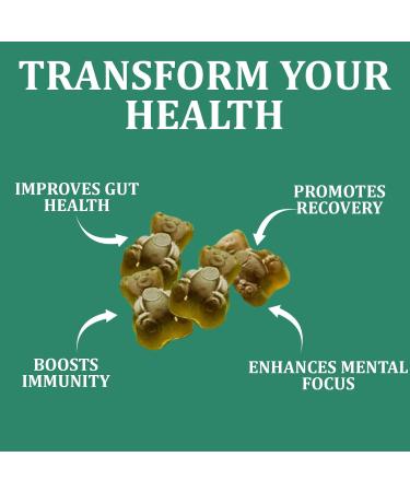 DYDUON Greens Gummies Daily Greens Gummies with Organic Chlorella and Spirulina Digestive & Gut Health Low Sugar Formulated with 60+ Ingredients Individual Packets 160 Gummies Bear - Buy Online on GoSupps.com