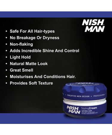 Nishman Hair Styling Series N.5 Cream Wax 150ml - Premium International Shipping - Buy Online on GoSupps.com