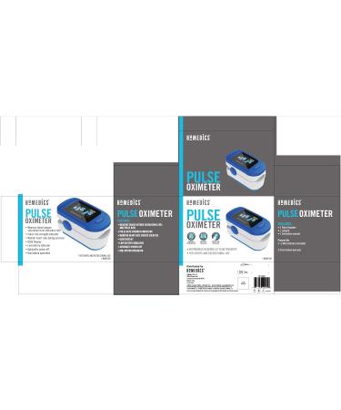 HoMedics Pulse Oximeter Accurate Blood Oxygen Saturation Monitor with One-Touch Operation | Fingertip Oximeter for Pulse Rate Measurement - International Shipping Available - Buy Online on GoSupps.com