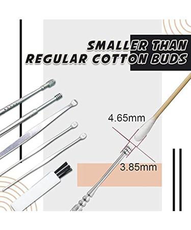 8PCS Stainless Steel Ear Wax Cleaner Tool Set with Storage Box - Ear Wax Removal Kit with Cleaning Brush - Unisex - Buy Online on GoSupps.com