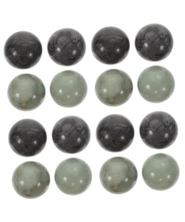 Fomiyes 8 sentences ball exercise solid fu black baoding health massage device hand massage handballs chatter chinese massage hand massage gemstones jade fitness marble blaustein