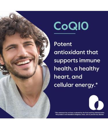 BESTVITE CoQ10 200mg - 120 Vegetarian Capsules | Vegan Gluten-Free Non-GMO Naturally Fermented Supplements - Buy Online on GoSupps.com