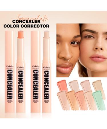 INTEROOKIE Natural Three-dimensional Matte Waterproof Concealer Stick - Perfect for Face and Body Grooming (4) - Buy Online on GoSupps.com