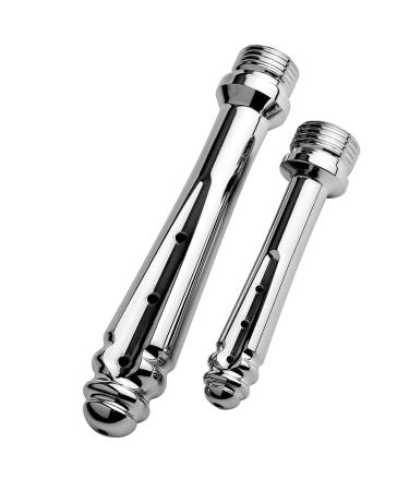 2x enema shower angle bar attachment metal vaginal and intimate anal shower enlistier set anal shower for men and women bathroom po shower