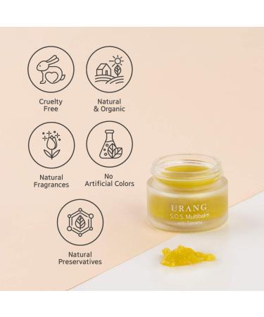 Urang S.O.S. Multibalm Regenerating Lip & Scar Balm | EEC-Certified Korean Natural Cosmetics | K-Beauty | 15ml - Buy Online on GoSupps.com