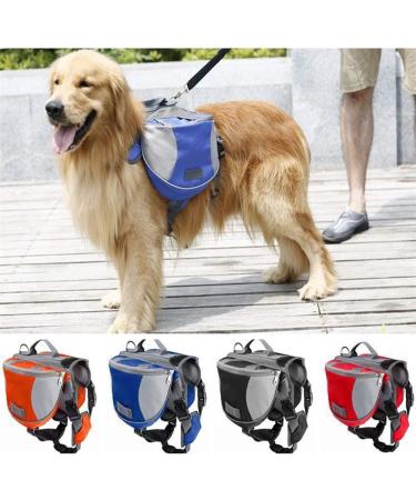 DC CLOUD Dog Backpack For Large Dogs Saddle Bag Dog Adjustable Backpack For Dog Dog Walking Accessories Dog Backpack For Medium Large Dogs Outdoor Hiking Camping blue L Blue L - Buy Online on GoSupps.com