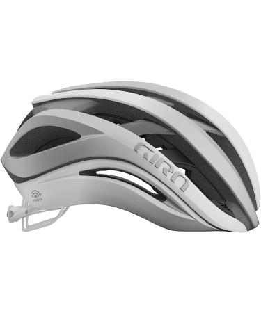 Giro Aether Spherical Adult Road Cycling Helmet - Matte White/Silver 2022 - Large (59-63 cm) - Buy Online on GoSupps.com