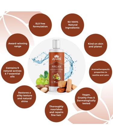 Buy Ayumi Argan & Sandalwood Conditioner - Vegan Cruelty-Free Dermatologically Tested | 294 ml - International Shipping Available - Buy Online on GoSupps.com