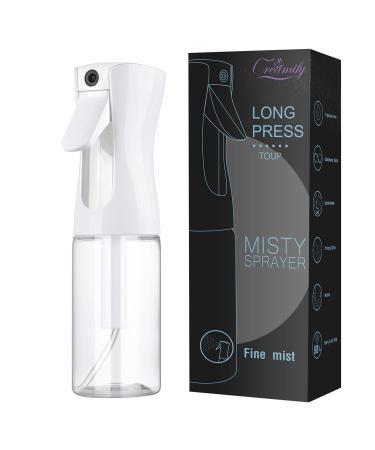 Creamify spray bottle hair atomizer pressure spray continuous ultra fine spray bottle plants flower spray hairdresser hairdressing hairdresser accessories 200ml white