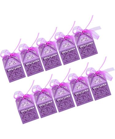 Mobestech 90 Pcs Decor Gift Boxes for Presents Storage Box Candy Box Cake Cup Purple Hollow T02 1 count (Pack of 1) Purplex3pcs - Buy Online on GoSupps.com