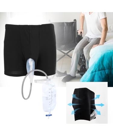 Wearable Urine Bag Incontinence Pants for Men Portable Leak Proof Urine Funnel Silicone Adults Man Elderly Pee Bag Urinal Urine System Holder Bag for Travel Outdoor Use (Size : Small (52-76cm)) - Buy Online on GoSupps.com
