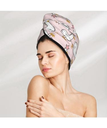 Goose Queen Hair Towel Wrap - Quick Drying Towel Turban with Button for Effortless Hair Drying - Buy Online on GoSupps.com