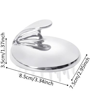 Hair Massage Device - Silicone Hair Cleaning Brush for Scalp Care & Hair Growth | Versatile Pet Hair Care Tool for All Hair Types - Buy Online on GoSupps.com