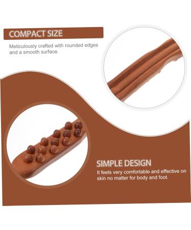 Hapinary Three Rows Roller Rods - Body Massage Bars & Manual Gua Sha Stick - Wooden Household Massage Tool for Relaxation and Pain Relief - Buy Online on GoSupps.com