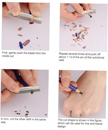  FOYTOKI 8 Pieces Eyebrow Drawing Pens Sweat Resistant Eyebrow Positioning Pencils for Salon Home Use Including for Makeup - Buy Online on GoSupps.com