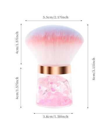 ANGNYA Nail Dust Brush - Soft Round Nail Art Duster with Acrylic Handle | Fluffy Powder Remover Brush for Manicure & Pedicure - International Shipping Available - Buy Online on GoSupps.com