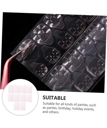  AUTSUPPL 20 Sheets of Double-Sided Transparent Gel Adhesive Stickers Practical Manicure Stickers for False Nails - Buy Online on GoSupps.com