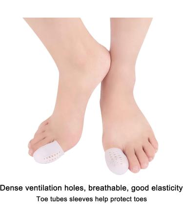 AUXHCYL 26-Piece Soft Gel Toe Tubes Sleeves for Pain Relief - Corn Pad Protectors, Toe Caps, Toe Separator Silicone Protectors for Women - Buy Online on GoSupps.com
