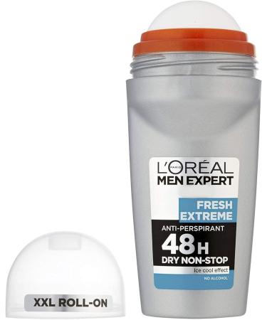 L'Or al Paris Men Expert Fresh Extreme Anti-Perspirant 48h Dry Non-Stop Roll-On 50ml - Buy Online on GoSupps.com