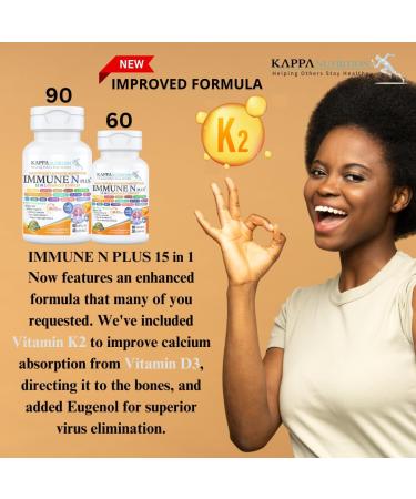 (90 Capsules) NAC 600mg Quercetin 1 000mg Vitamin C 500mg Zinc 50mg Vitamin D3 5 000iu Selenium Copper Acerola Ginger Rutin Citrus Bioflavonoids Rose Hips Echinacea Immune N Plus 15 in 1 90 Count (Pack of 1) - Buy Online on GoSupps.com