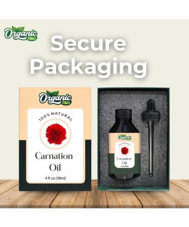 Organic Zing Carnation (Dianthus Caryophyllus) Oil | Pure & Natural Essential Oil for Skincare Aroma & Diffuser - 118ml/3.99fl oz - Buy Online on GoSupps.com