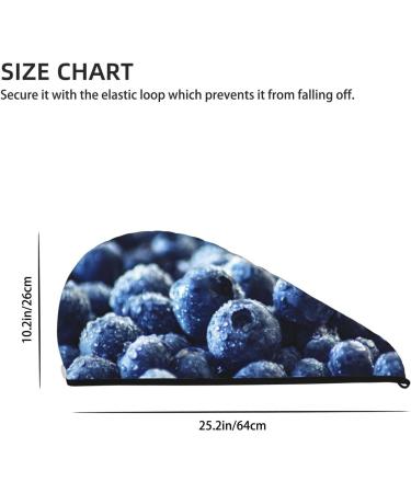 Buy Blueberry Microfiber Hair Towel - Soft Super Absorbent Wrap for Women | Quick Dry Coral Velvet for Long Curly & Thick Hair - Buy Online on GoSupps.com